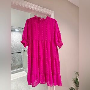 NWT Jodifl Swiss dot dress size L